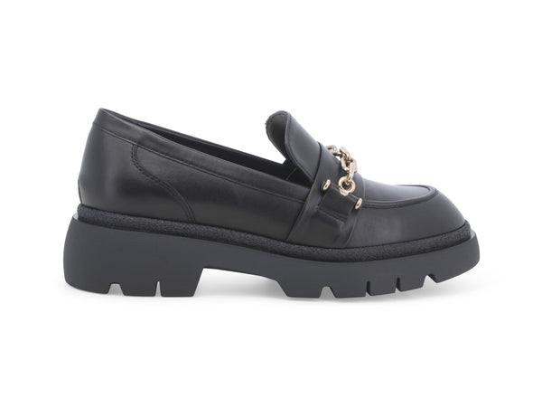 Melluso Mocassini Made in Italy Suola Platform Tomaia Pelle Nera R45371-229248